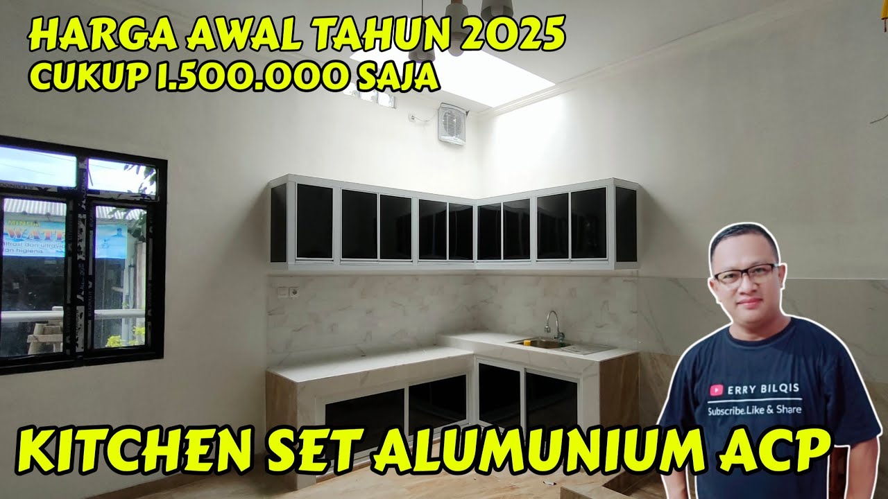 Harga kitchen set alumunium ACP Awal tahun 2025 cukup 1.500.000
