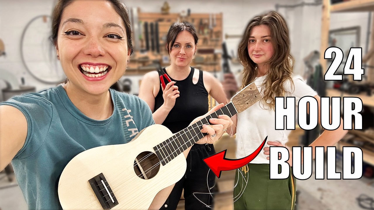 Can We Build A UKELELE from SCRATCH in 24 Hours??