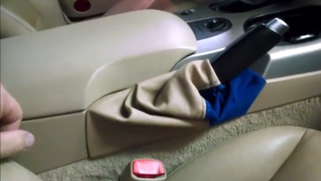Chevrolet Corvette C6 custom e-brake boot replacement