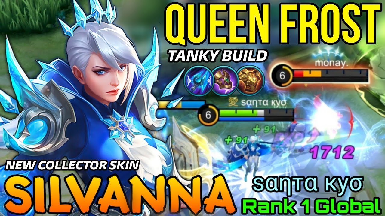 Silvanna Queen Frost New COLLECTOR Skin Gameplay! - Top 1 Global Silvanna ѕ&alpha;&eta;т&alpha; ку&sigma; - Mobile Legends