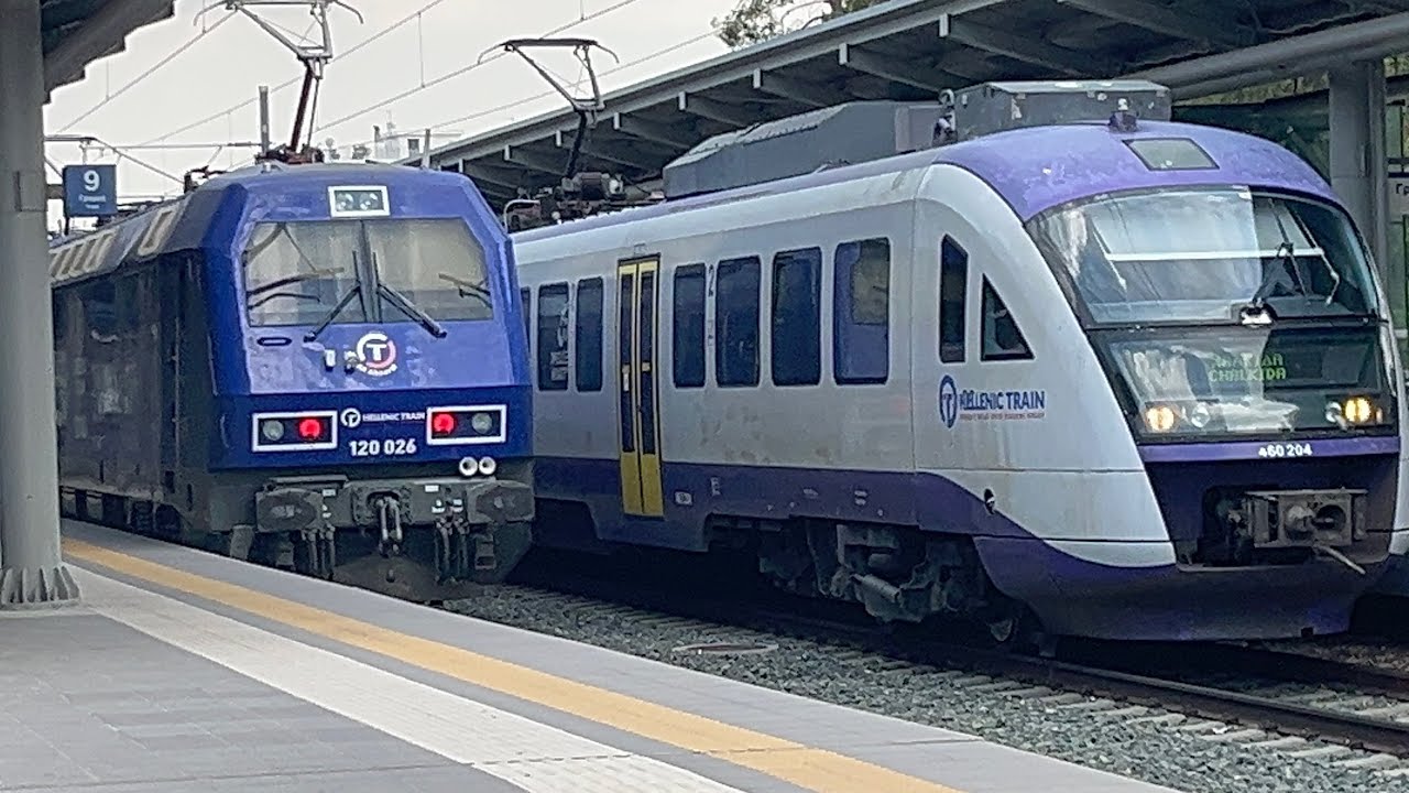 Freight train 80503 + Train 1546 | Vasilis Ts - Greek Railways Archive