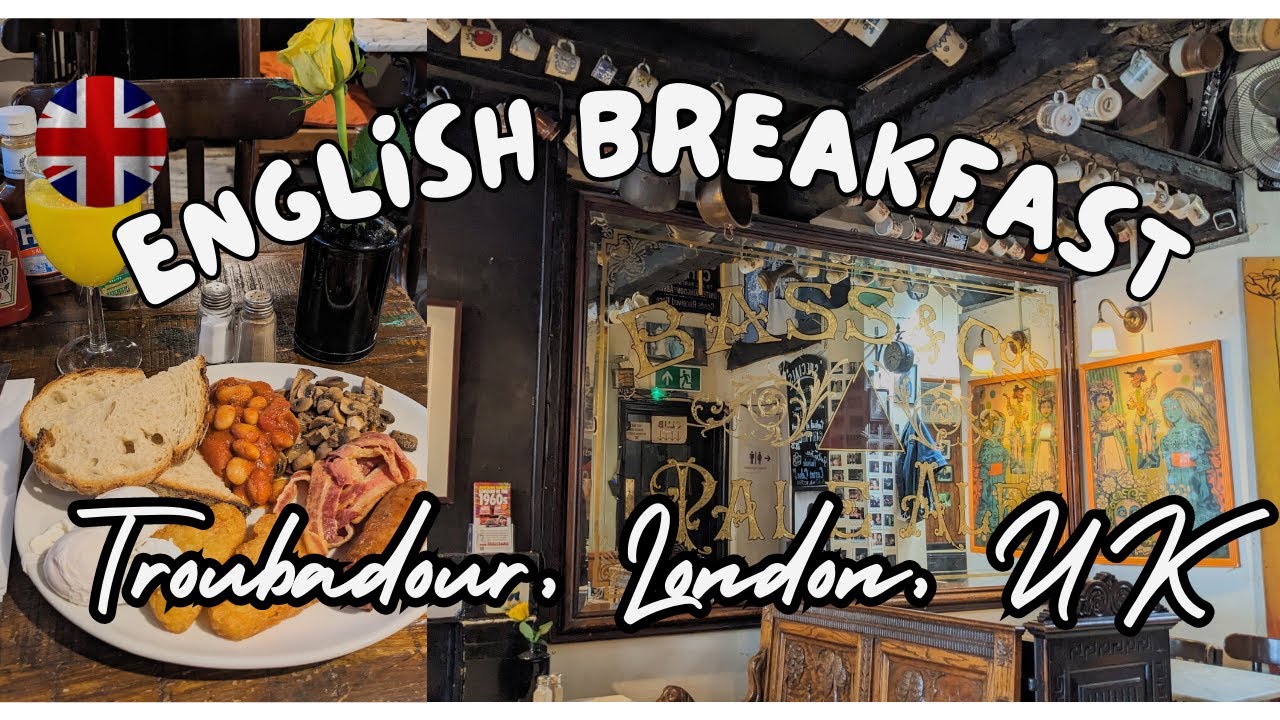 English Breakfast at the Troubadour, London, UK
