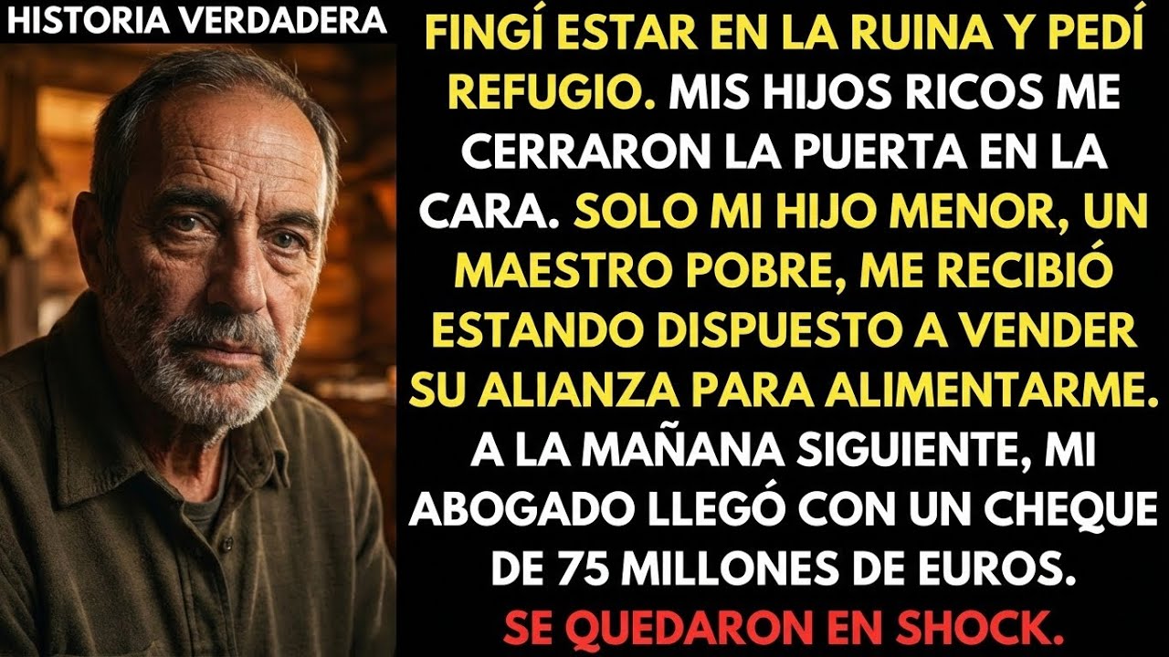 Me Hice Pasar Por Pobre. Solo Mi Hijo Menor, Un Sencillo Maestro, Me Ayudó