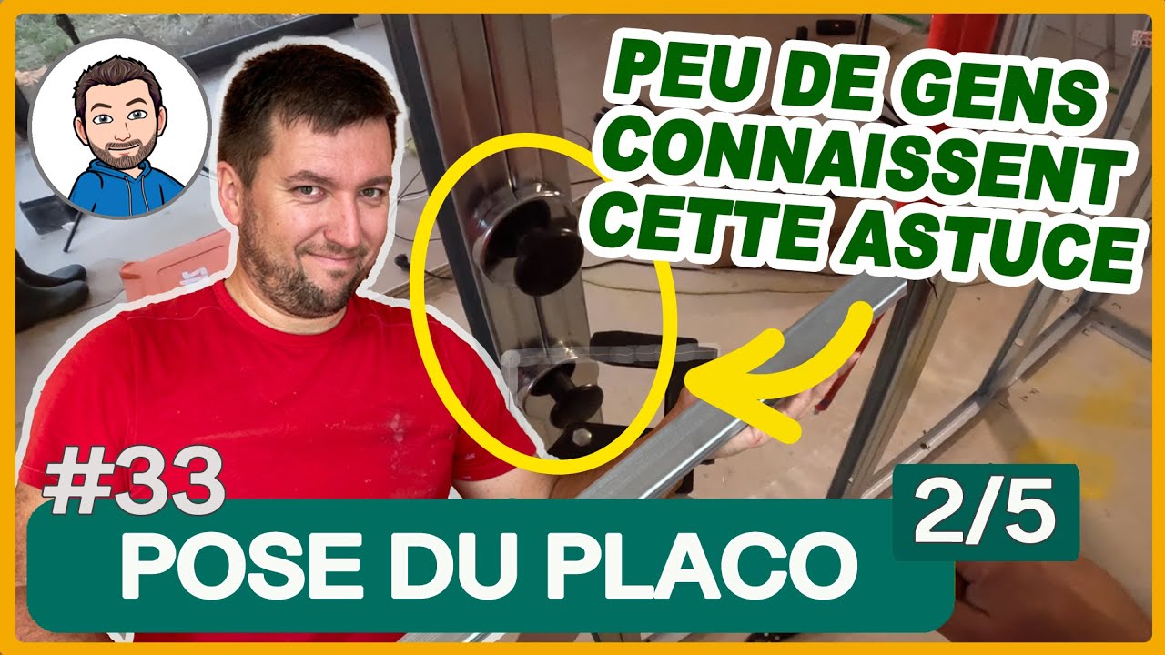 Faire la STRUCTURE et le PLACO des CLOISONS INTÉRIEURES - DOUBLES MONTANTS