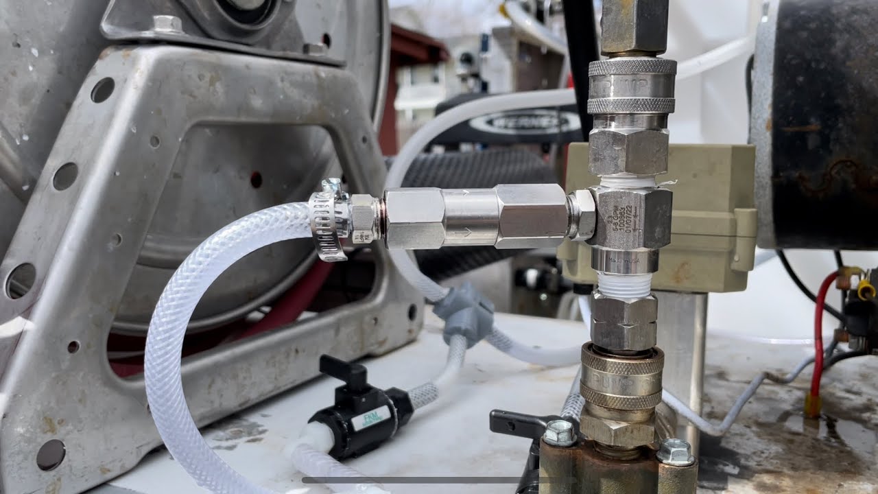 Draw test on new check valve injector