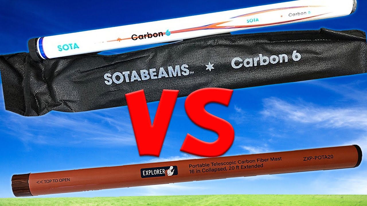 Gigaparts Explorer POTA20 Mast vs SOTAbeams Carbon-6 Mast