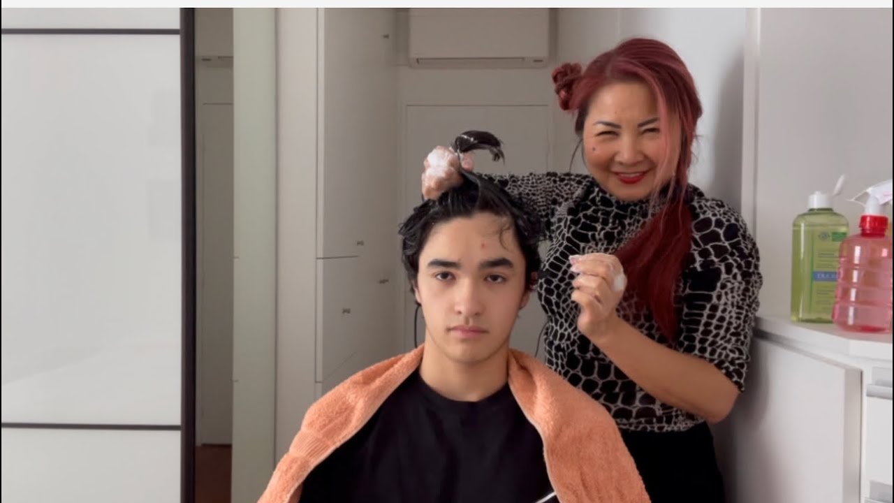Asmr Relaxing Hair wash and head massage#asmr #asmrheadmassage #relax