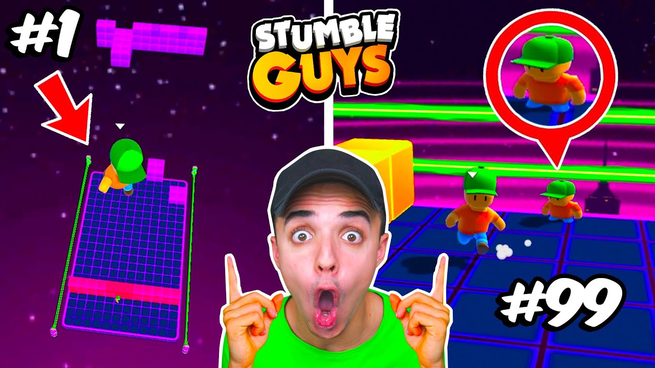 VUELA en BLOCKDASH y HAZTE PEQUEÑO en STUMBLE GUYS! 😱 (TRUCOS SECRETOS)