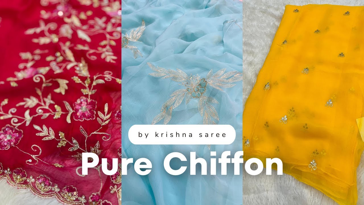 🔥शिफॉन के ऐसे डिजाइंस जो पहले नहीं देखे होंगे | Latest Rajwada Chiffon Saree Designs 2024