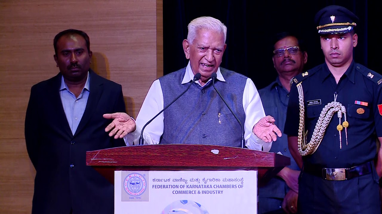 Speech by His Excellency Shri Vajubhai Vala, Governor of Karnataka on 15th September, 2019