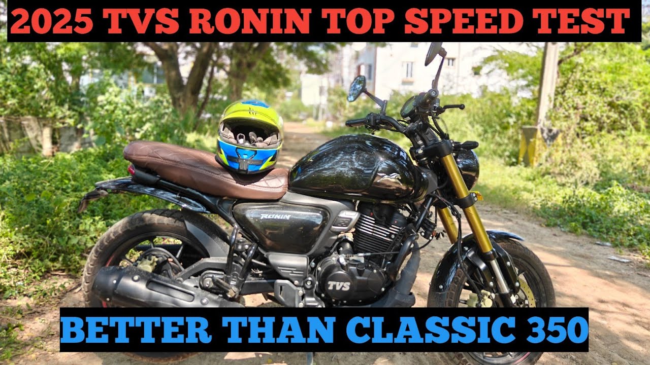 2025 TVS RONIN TOP SPEED TEST|| BETTER THAN CLASSIC 350||