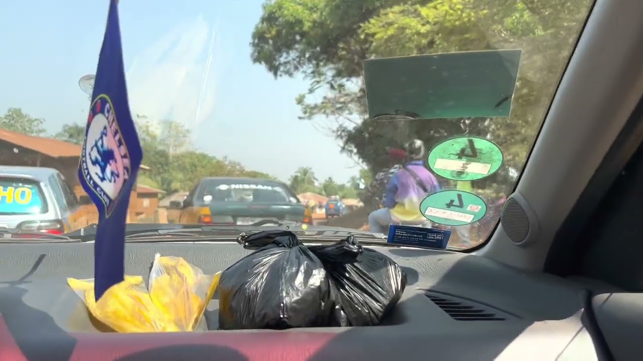 Road trip Freetown to Makeni Sierra Leone 🇸🇱 #westafrica #mamasalone