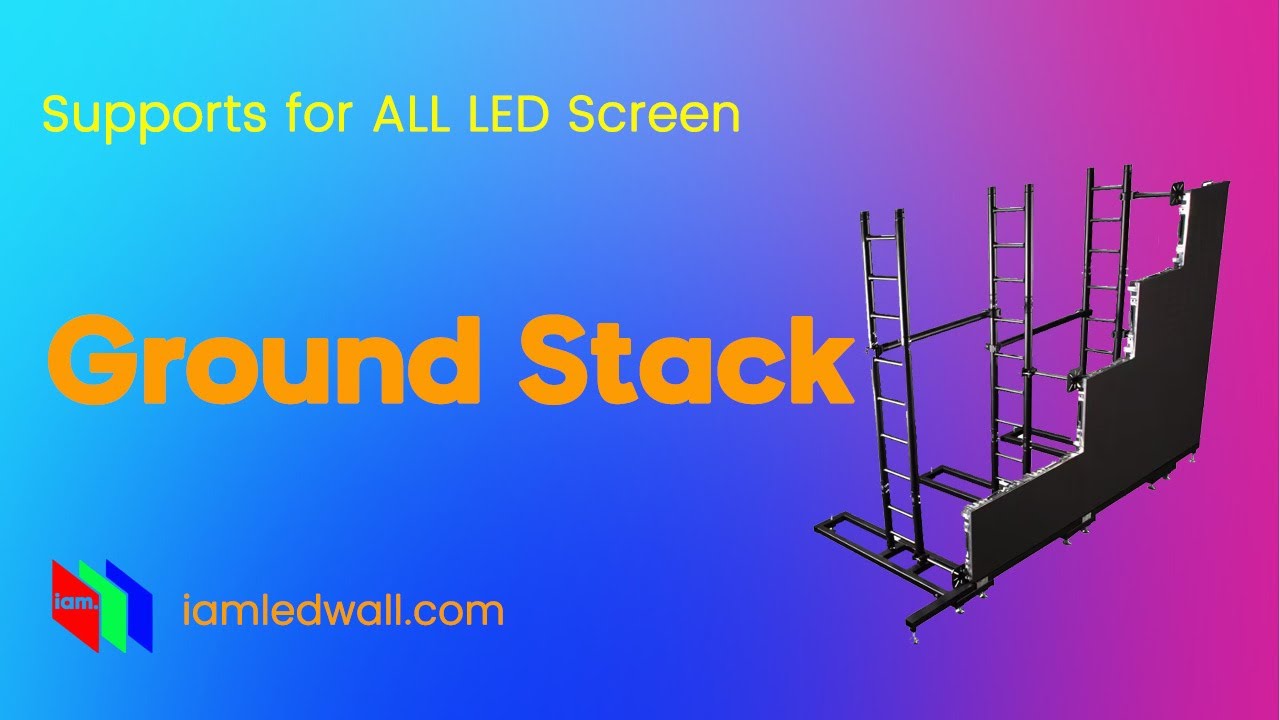 Removed Aluminum Frame Ground Stack for LED Screen Indoor P2.6/2.9/3.9 and Outdoor 2.9/3.9/4.8