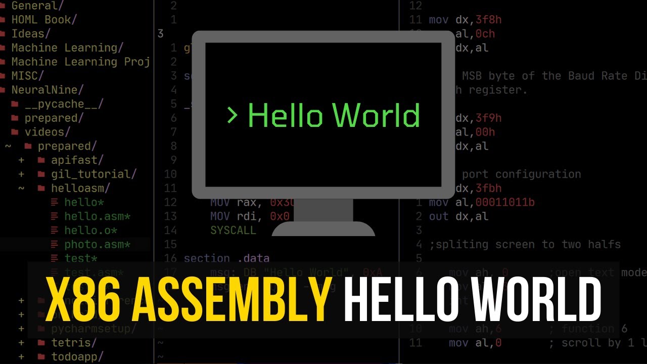 x86 Assembly - Hello World Explained