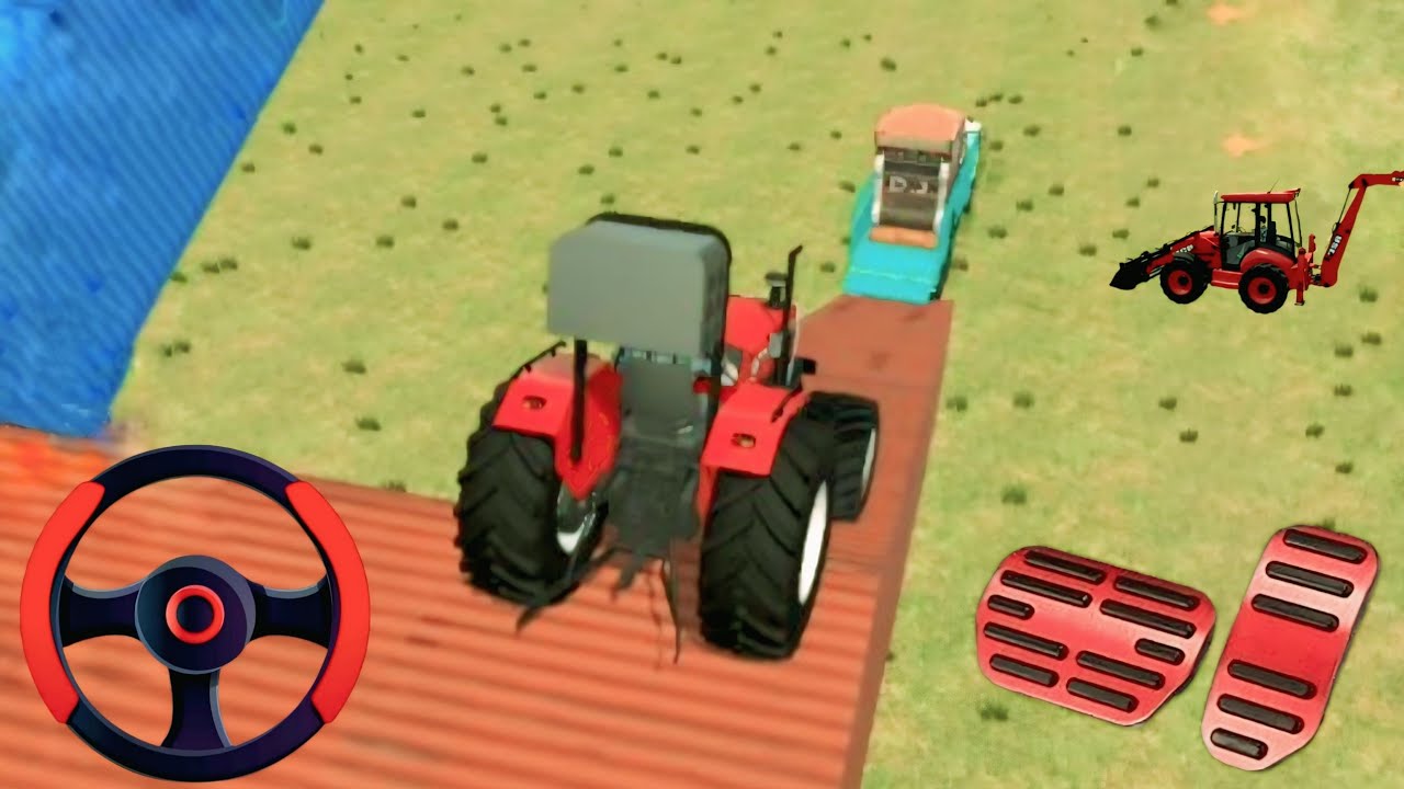 Heavy DJ & Tractor Loading On Truck 😱 | Realistic Gaming #truck #dj #trector 