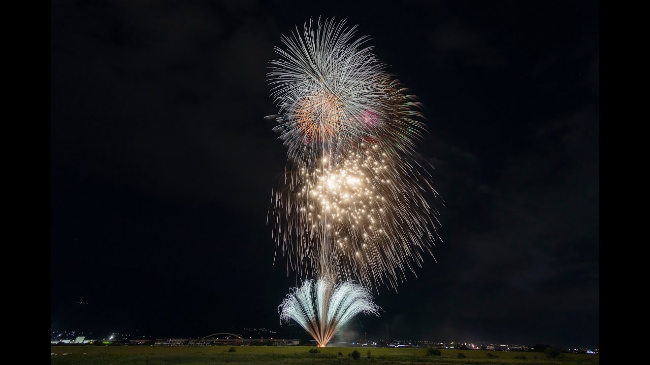[4K HDR] 2022 神明の花火　競技花火④「献花～世界の平和を願って～」　山内煙火店