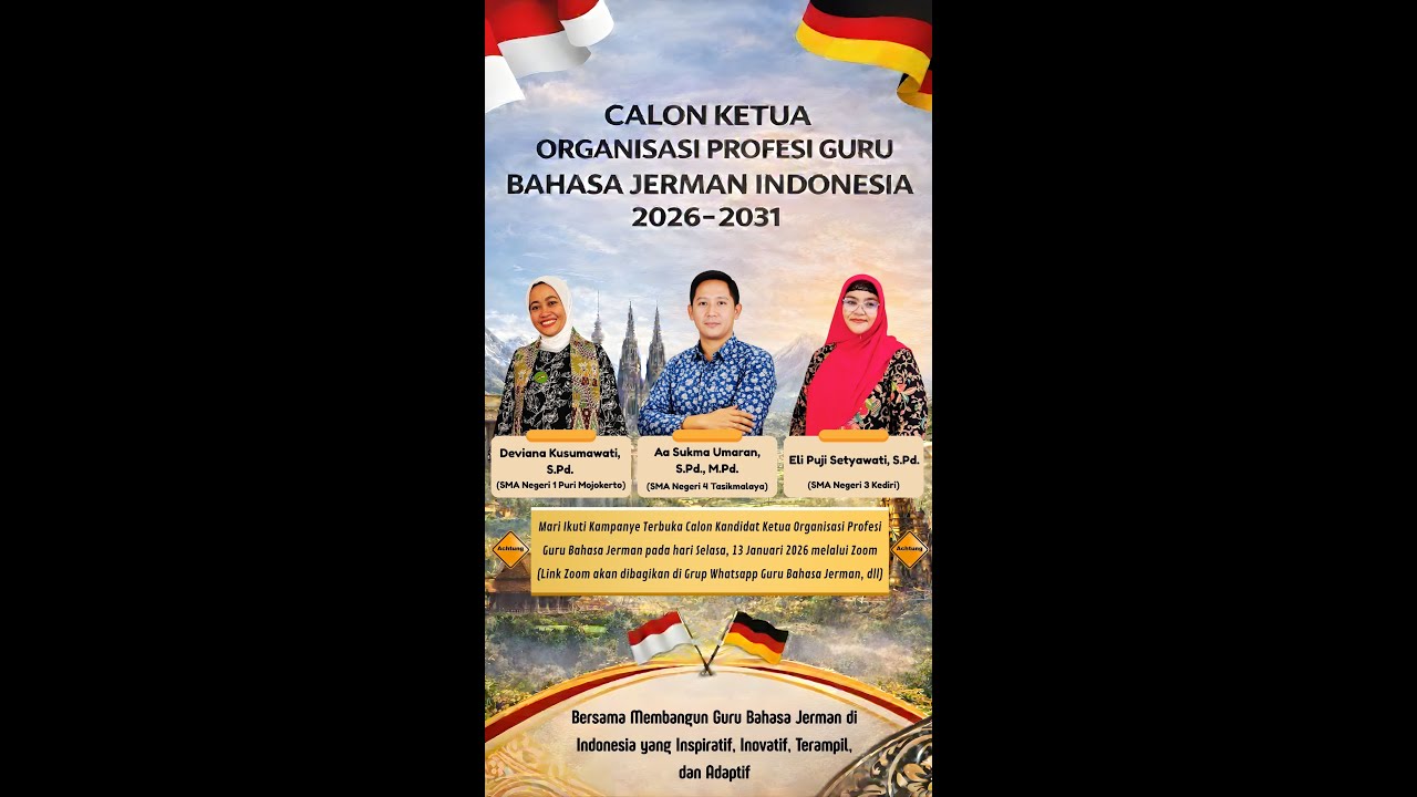 Kampanye Calon Ketua Organisasi Profesi Guru Bahasa Jerman Indonesia