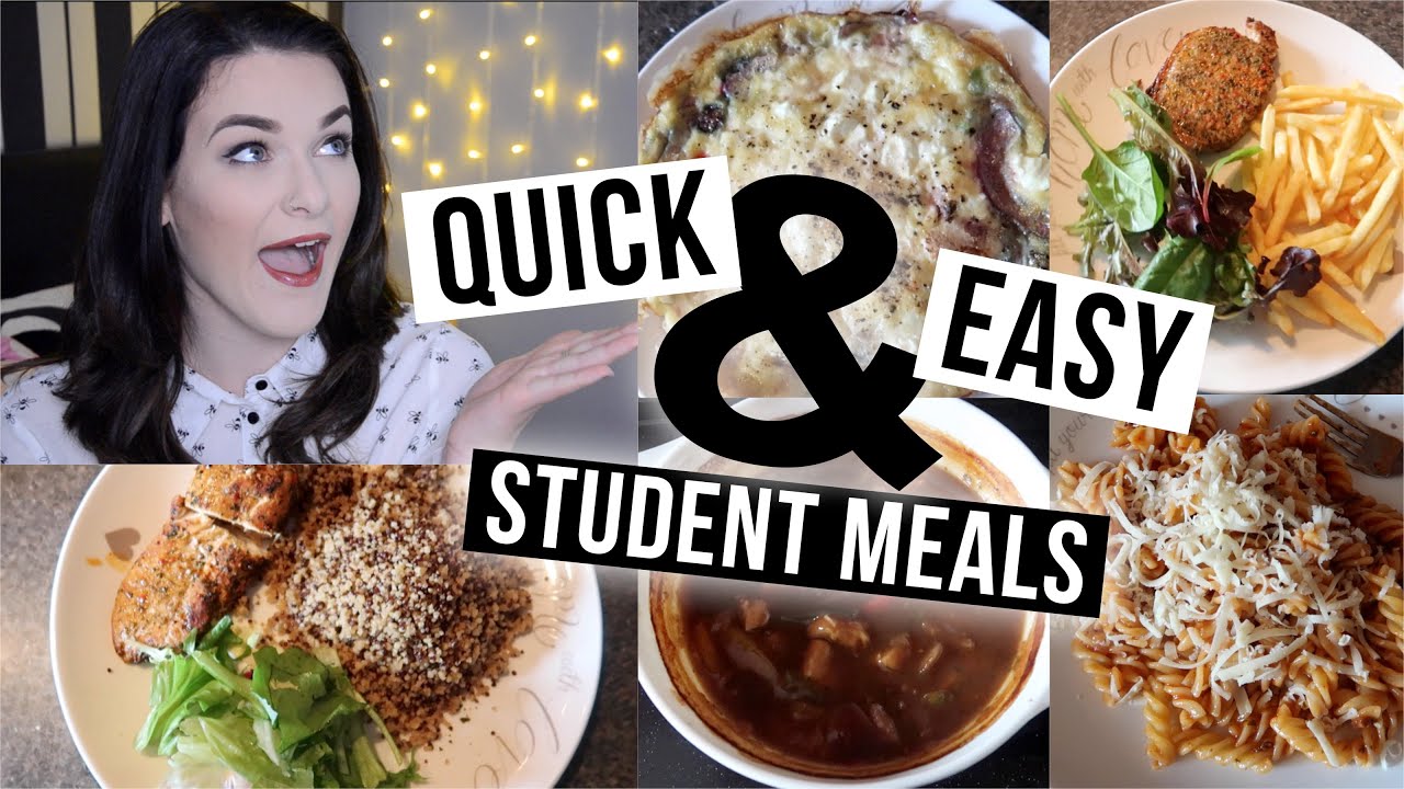 5 Quick & Easy Meals for Students!! | ohhitsonlyalice