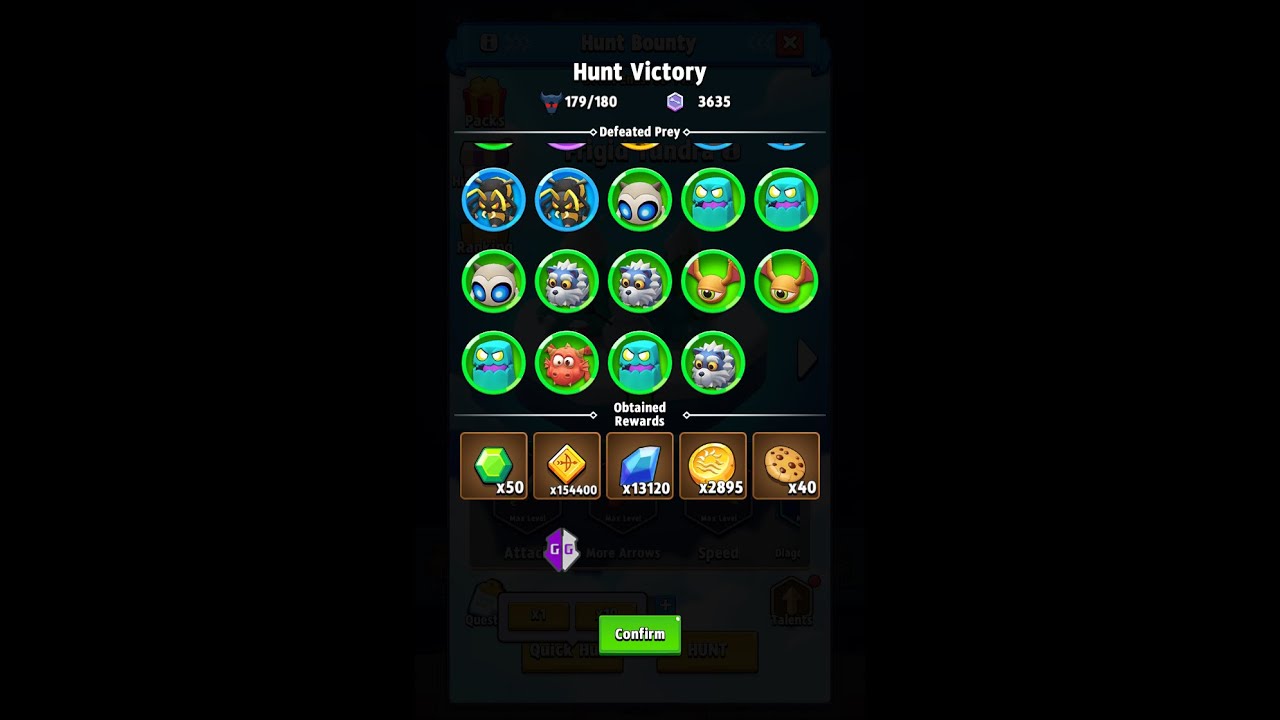 Archero - Script Max Talents Hunt Bounty