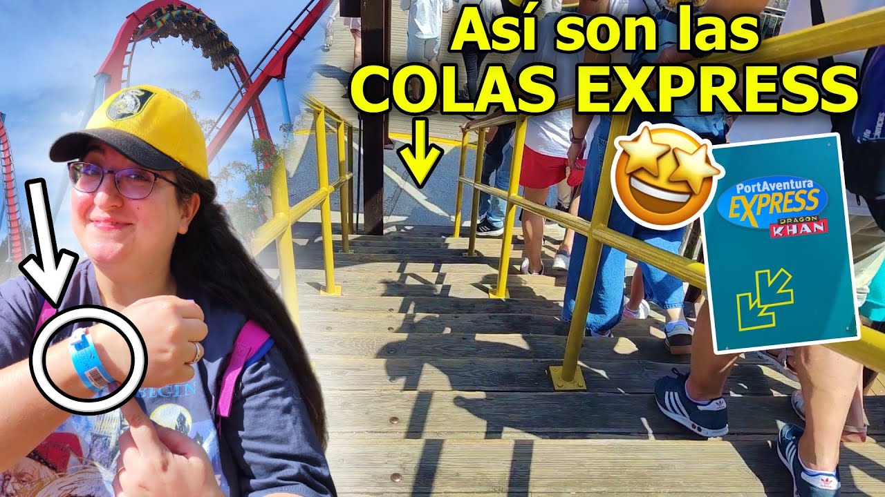 Te enseño TODAS las COLAS EXPRESS de PortAventura y Ferrari Land 🎫 USAMOS el EXPRESS ILIMITADO VIP 💎