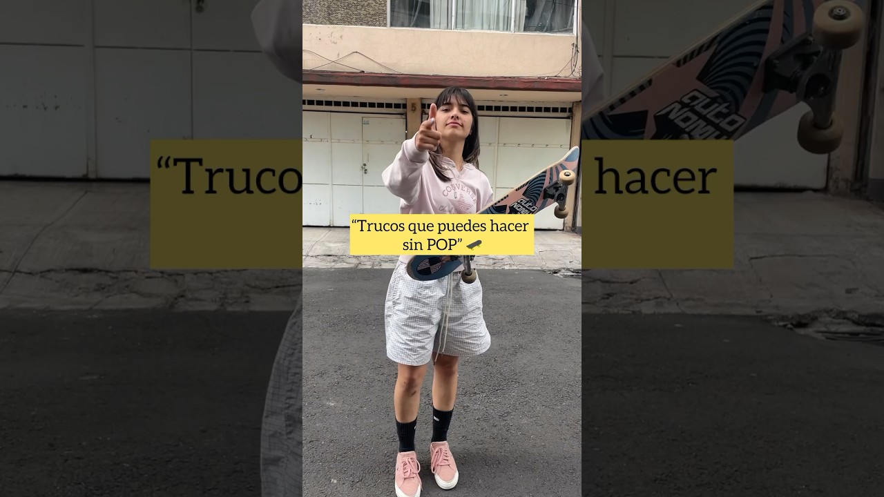 Tips para trucos sin POP 🛹✨🤩 #skatelife #skatetips #skatergirl