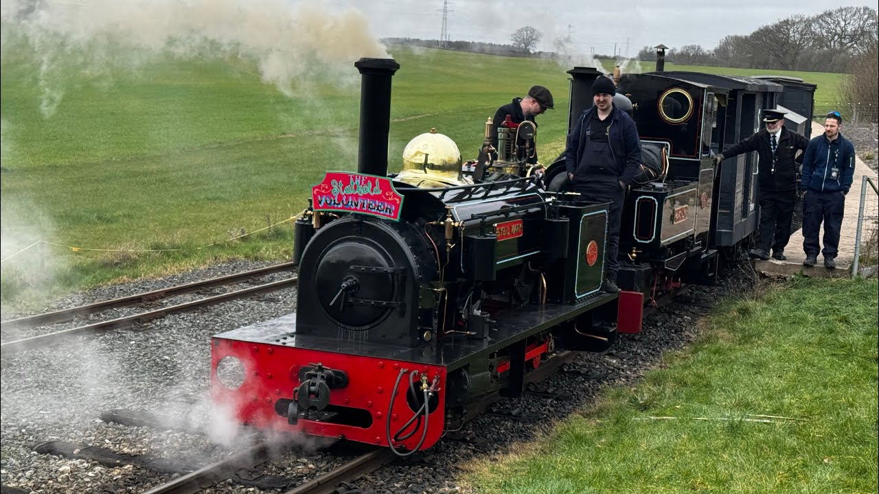Sybil Mary and marchlynn run at statfold barn railway spectacle of steam gala 