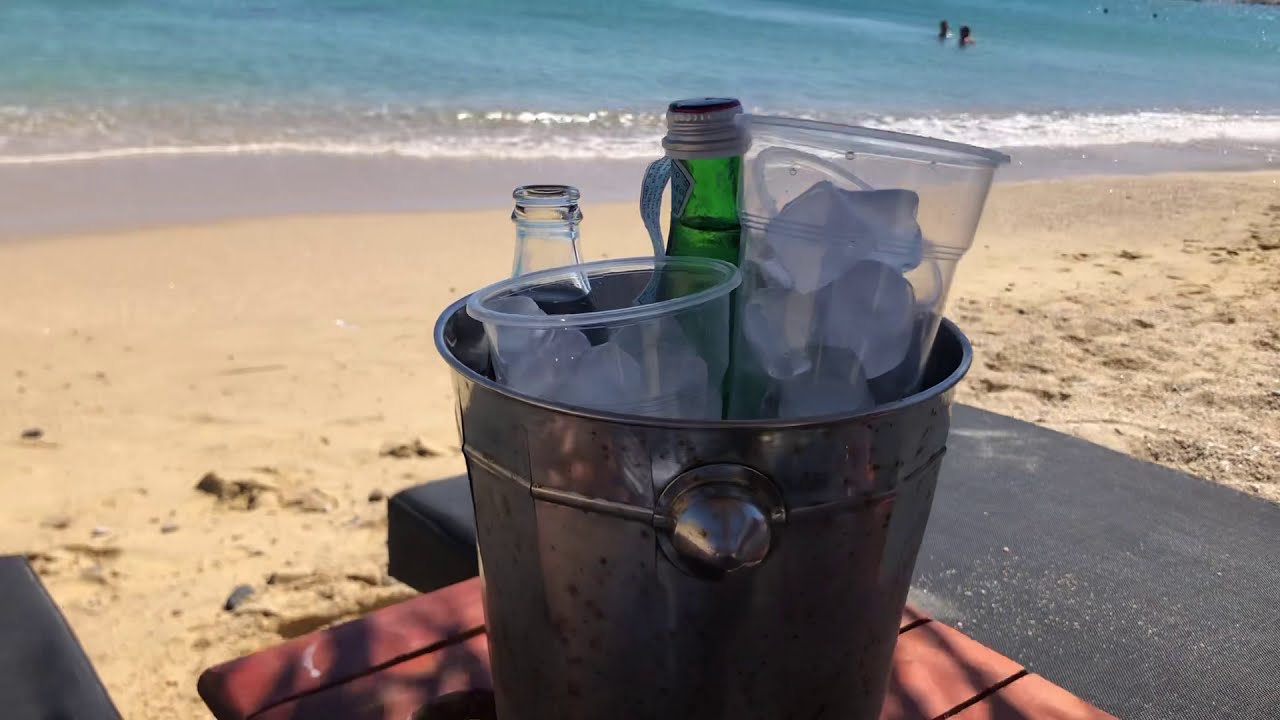 Chill out on Elia Beach (Mykonos Greece) July 2020