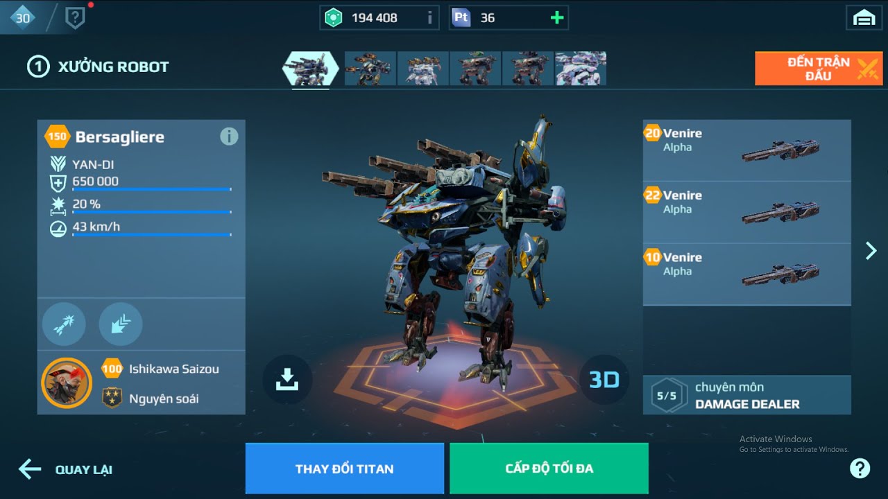[War Robots] đây mới là trang bị titan 