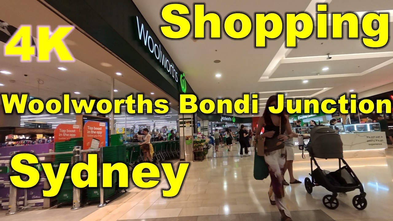 Shopping Woolworths Bondi Junction, Westfield Bondi Junction, Sydney, Australia - 4K