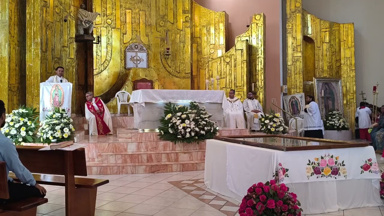 Bajada de la imagen de nuestra señora de Guadalupe Y bendición de la Cruz Atrial #cantabria 