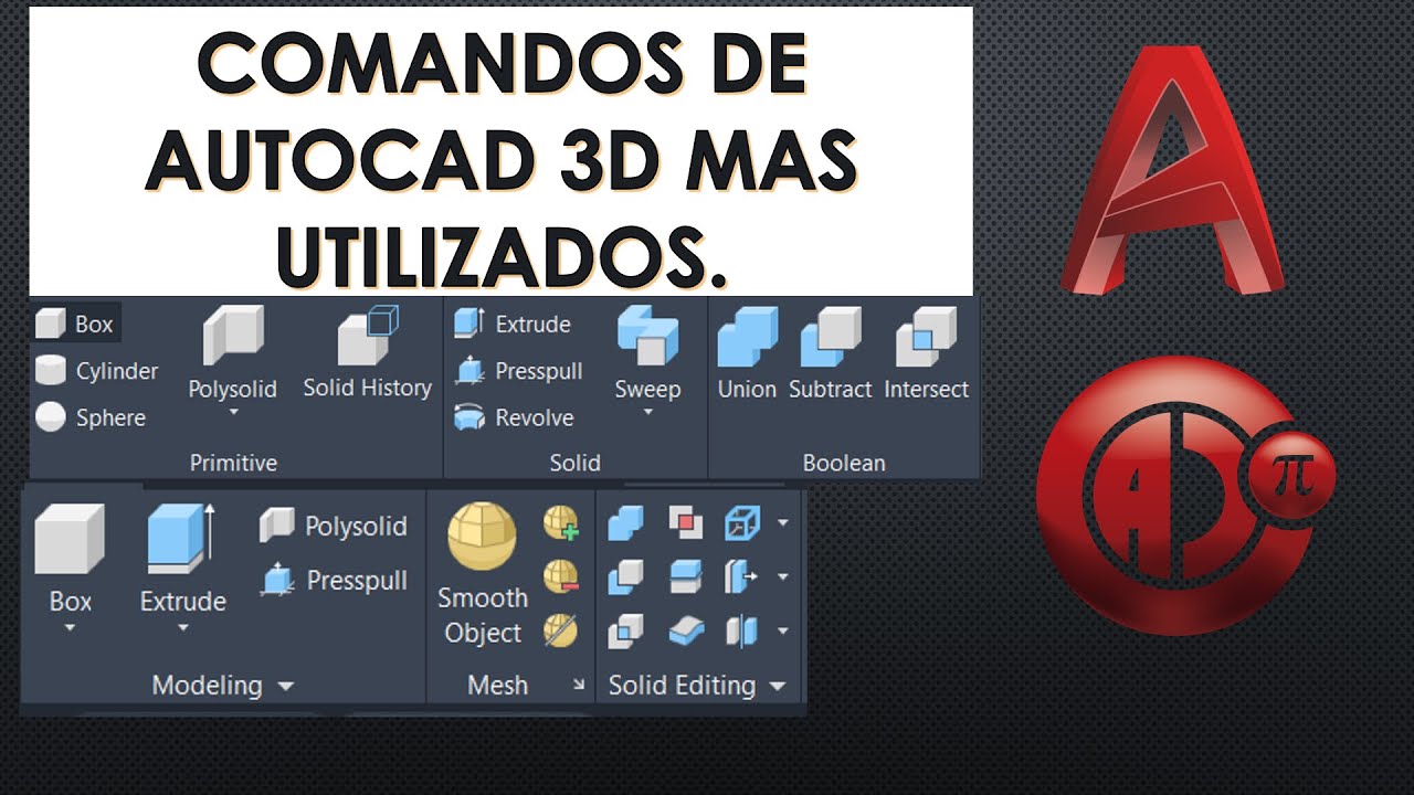 Repaso de Comandos de Autocad 3D Modelación