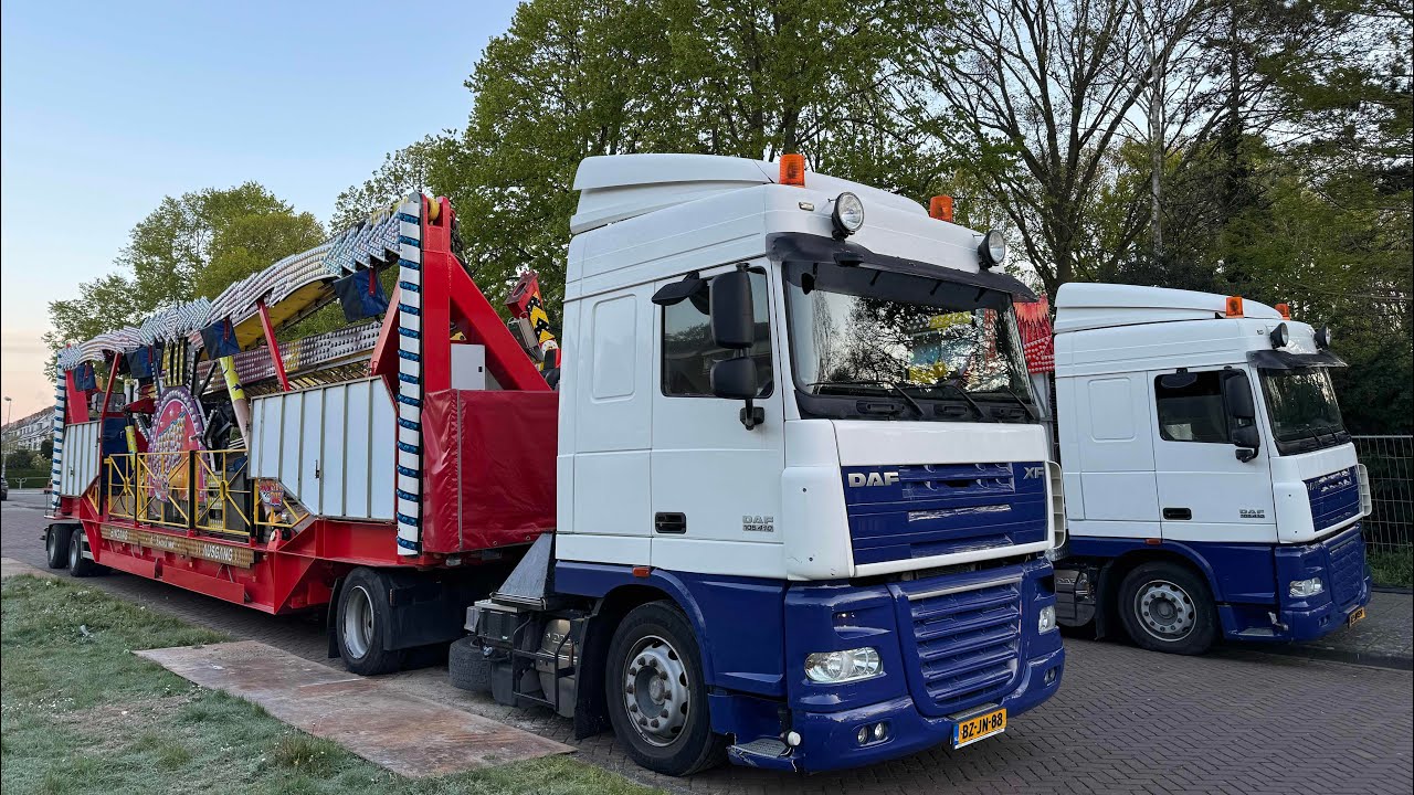 Kermis Haarlem 2024 Transport en opbouw Zaanenlaan Deel 1