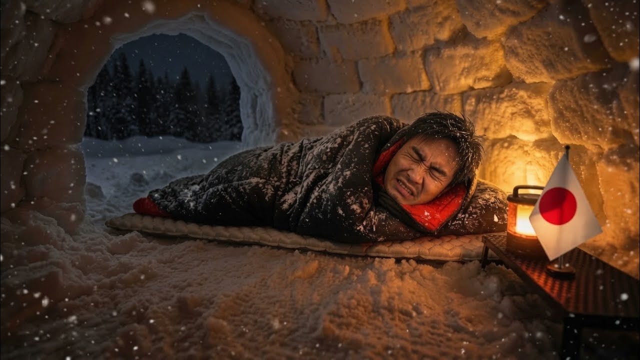 Built a Japan's Igloo!! Tried sleeping in it&hellip; HUGE PROBLEM!!