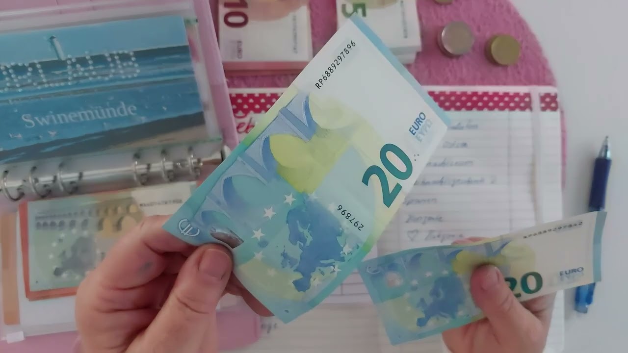 Monatsabschluss 🌺 Umschlagmethode✉️ sparen 💰Geld verteilen💶