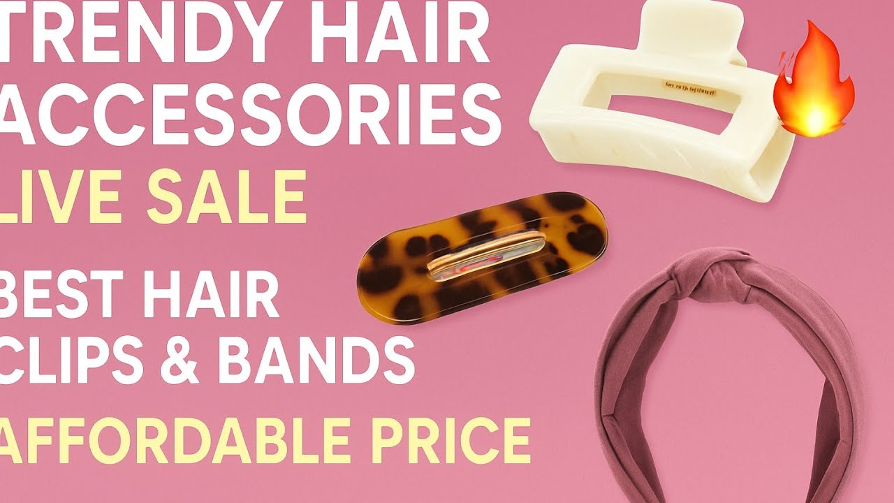 LIVE 🔴 Cute Hair Accessories Starting From Just Rs.99 😍