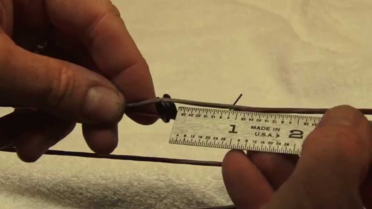 Serving a Peep Sight in your string - back serving