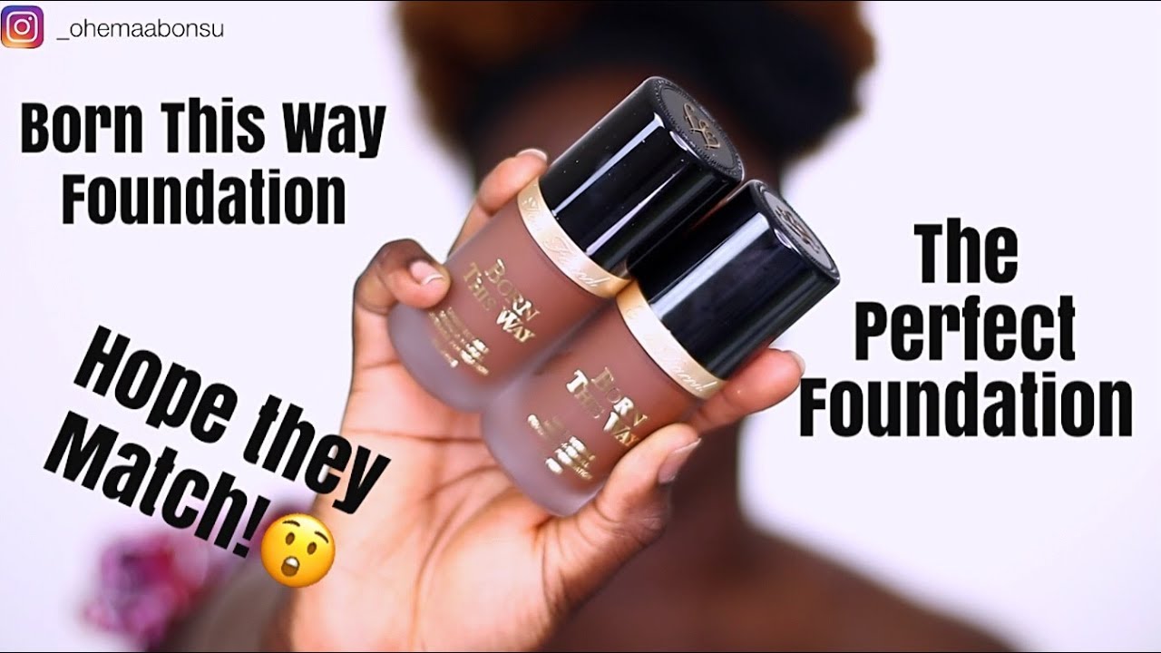 *NEW* TOO FACED X JACKIE AINA BORN THIS WAY FOUNDATION || OHEMAA BONSU