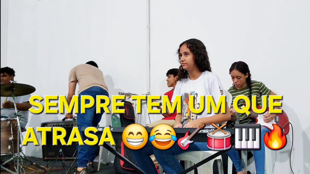 Ensaio com a banda Gênesis 