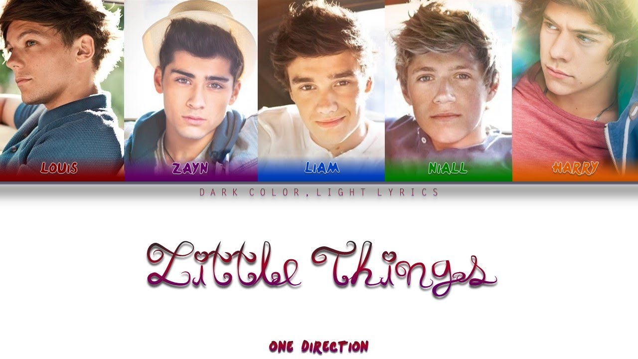One Direction 'Little Things' Lyrics [Color Coded ENG_ESP]