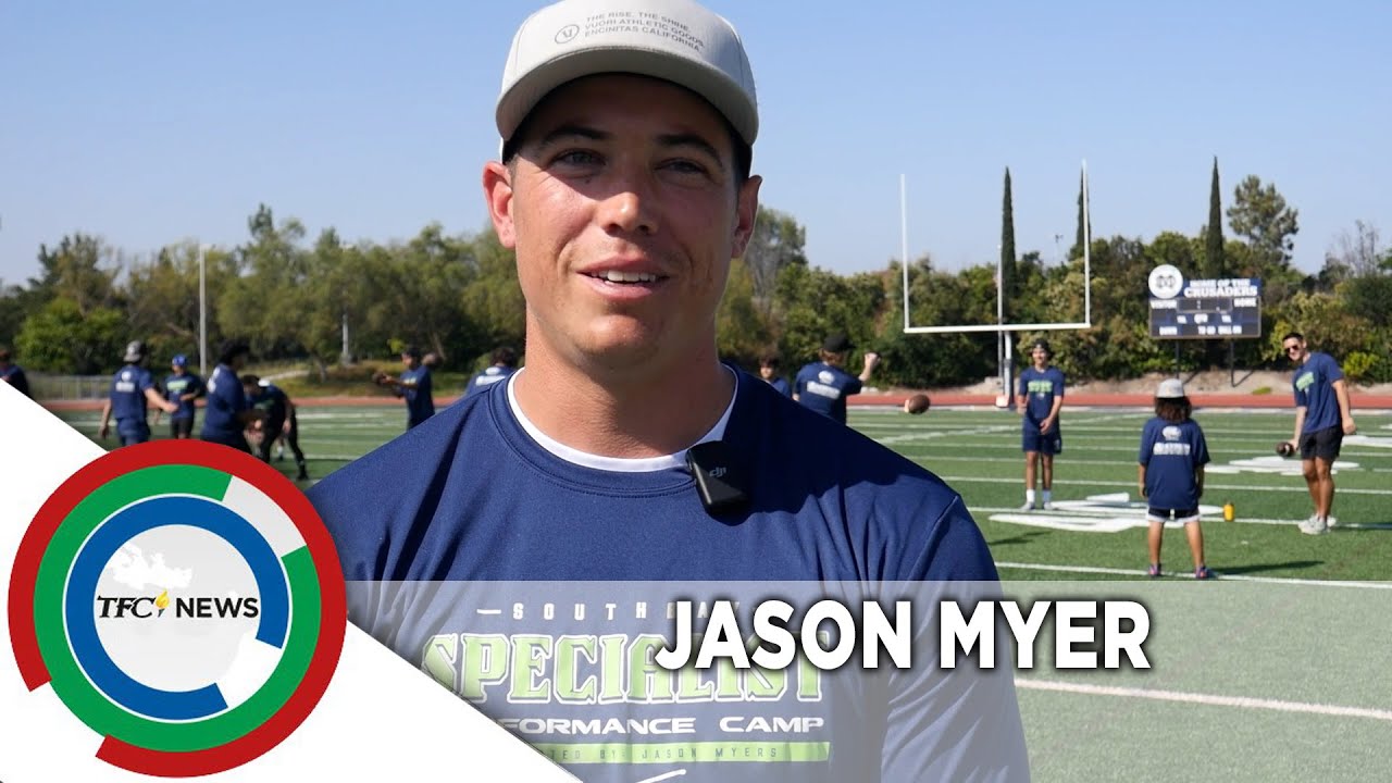 FilAm NFL star Jason Myers holds specialist camp for youth | TFC News California, USA
