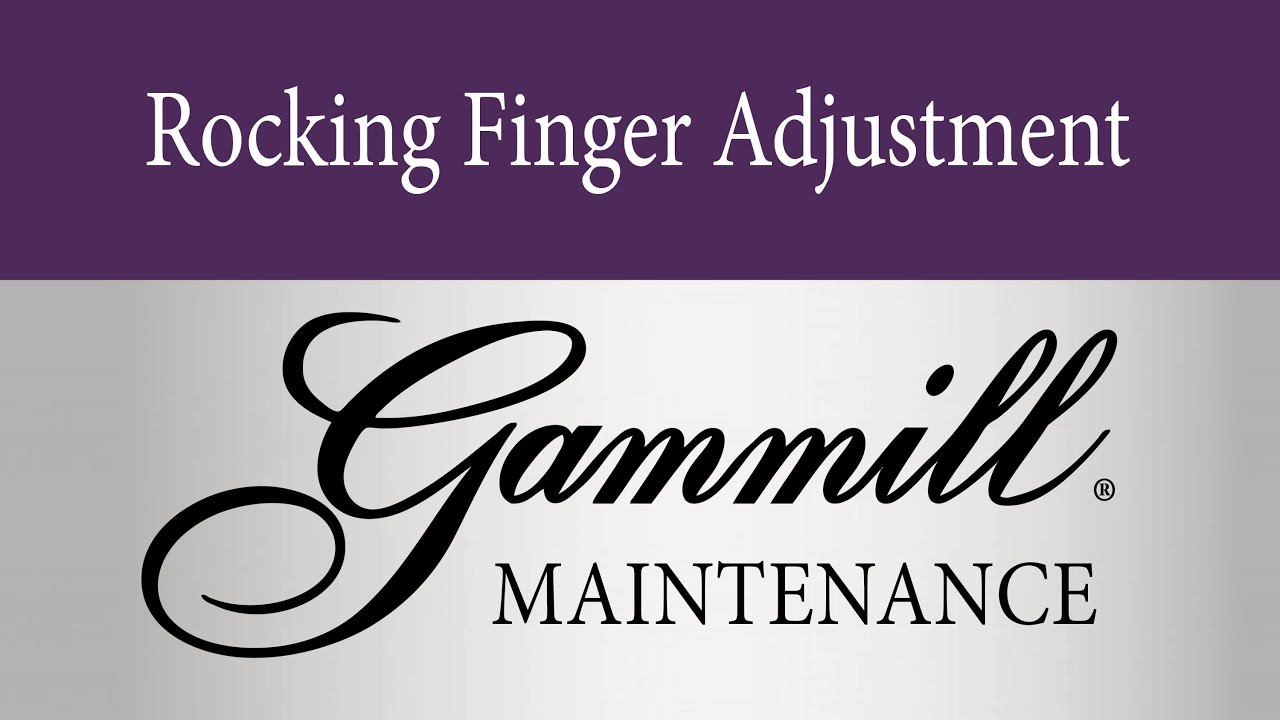 Rocking Finger Adjustment