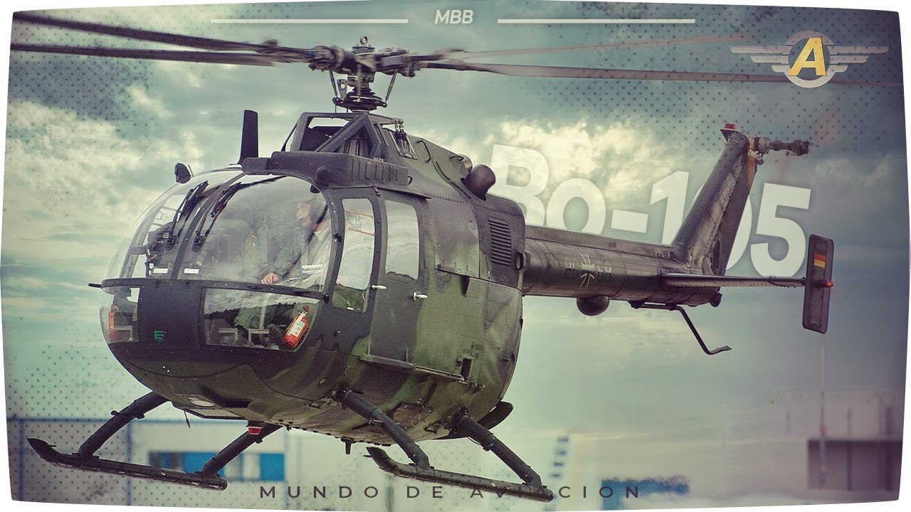 MBB Bo 105 - La increíble maniobrabilidad de este pequeño helicóptero