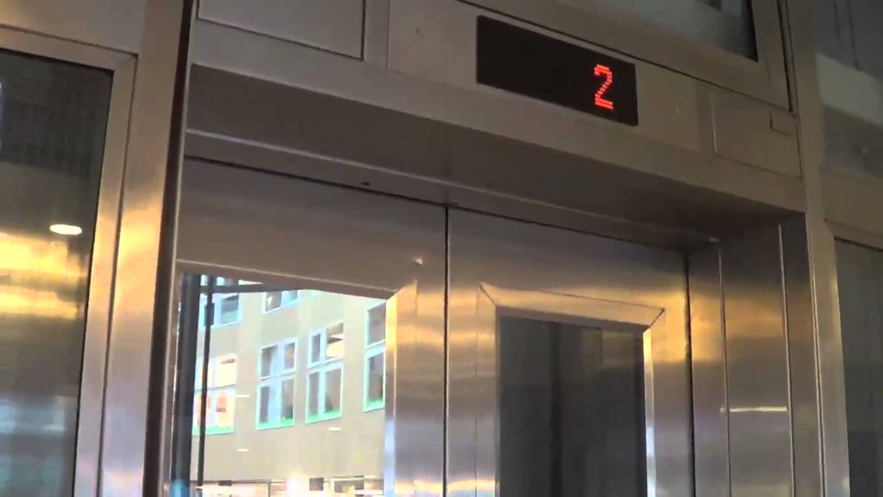 Amazing Thyssen traction elevators, mod by KONE @ Söderhallarna office building, Stockholm, Sweden.