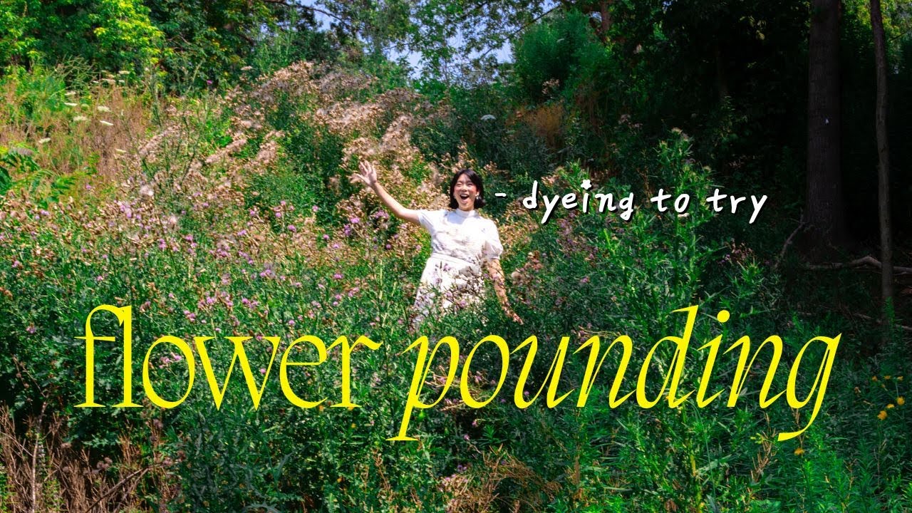 FLOWER POUNDING: это громкий способ покрасить... ткань | WITHWENDY
