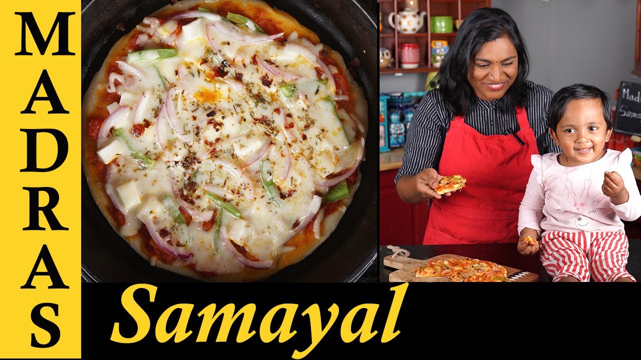 Pan Pizza Recipe in Tamil | How to make Pizza without Oven / No Yeast | Tawa Pizza Recipe in Tamil