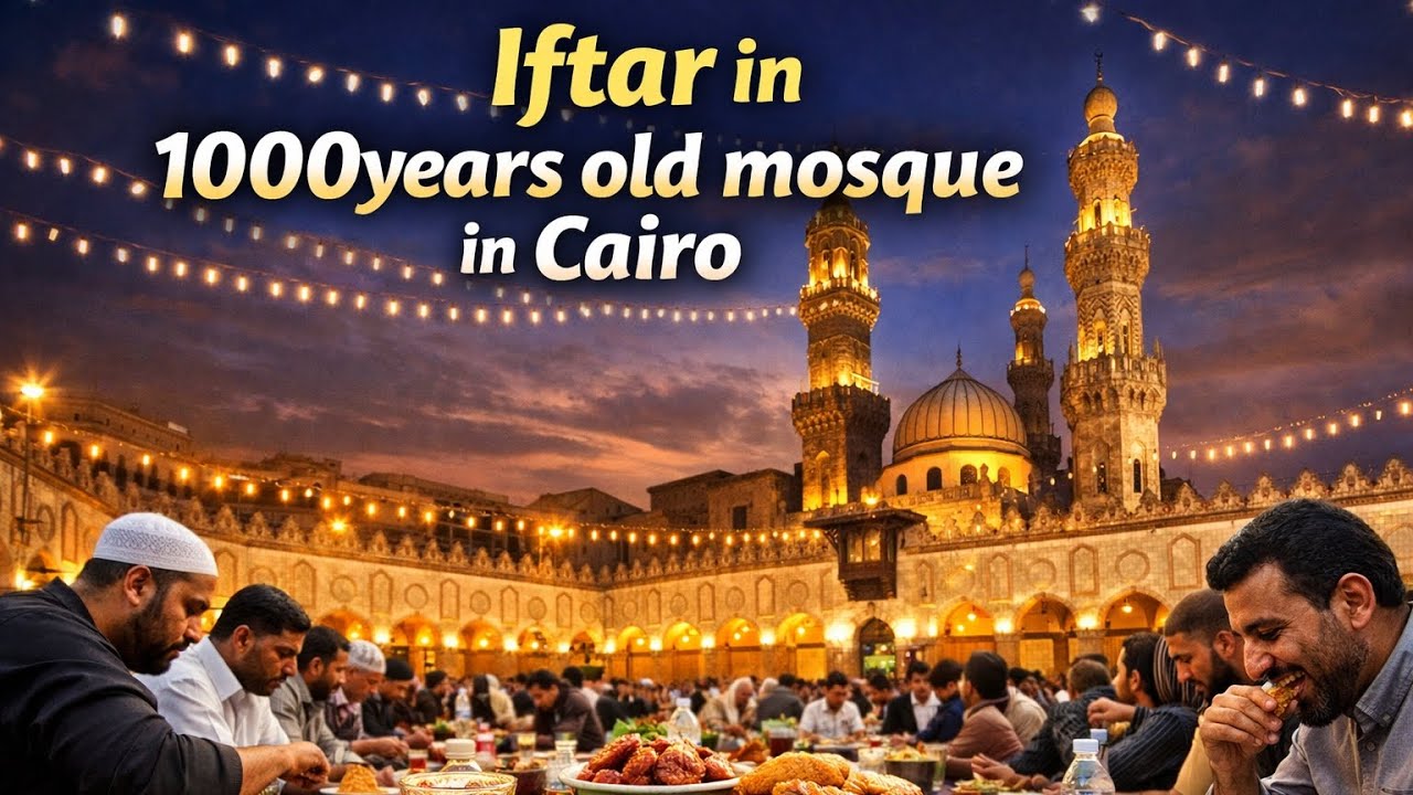 Ifter in 1000 years old mosque in Cairo | Historical mosque | Al Azhar mosque | Egypt 
