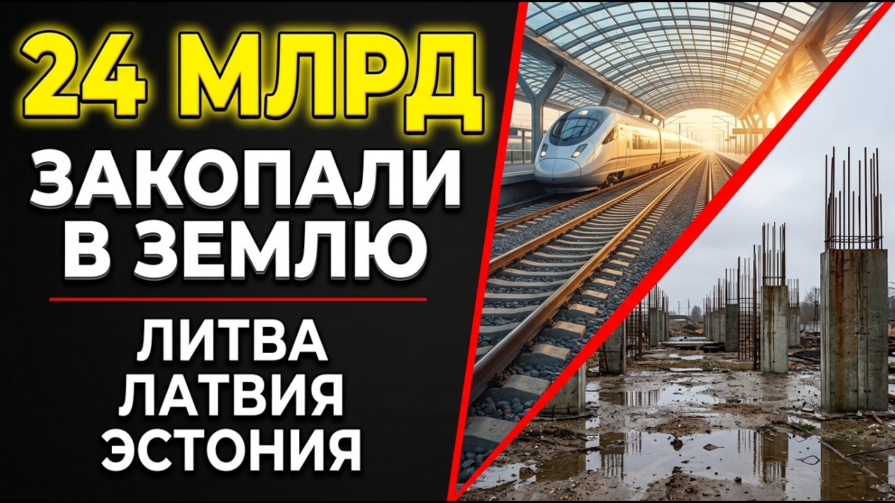 RAIL BALTICA &mdash; ПРОВАЛ ВЕКА. Как три страны Балтии потеряли 24 МИЛЛИАРДА