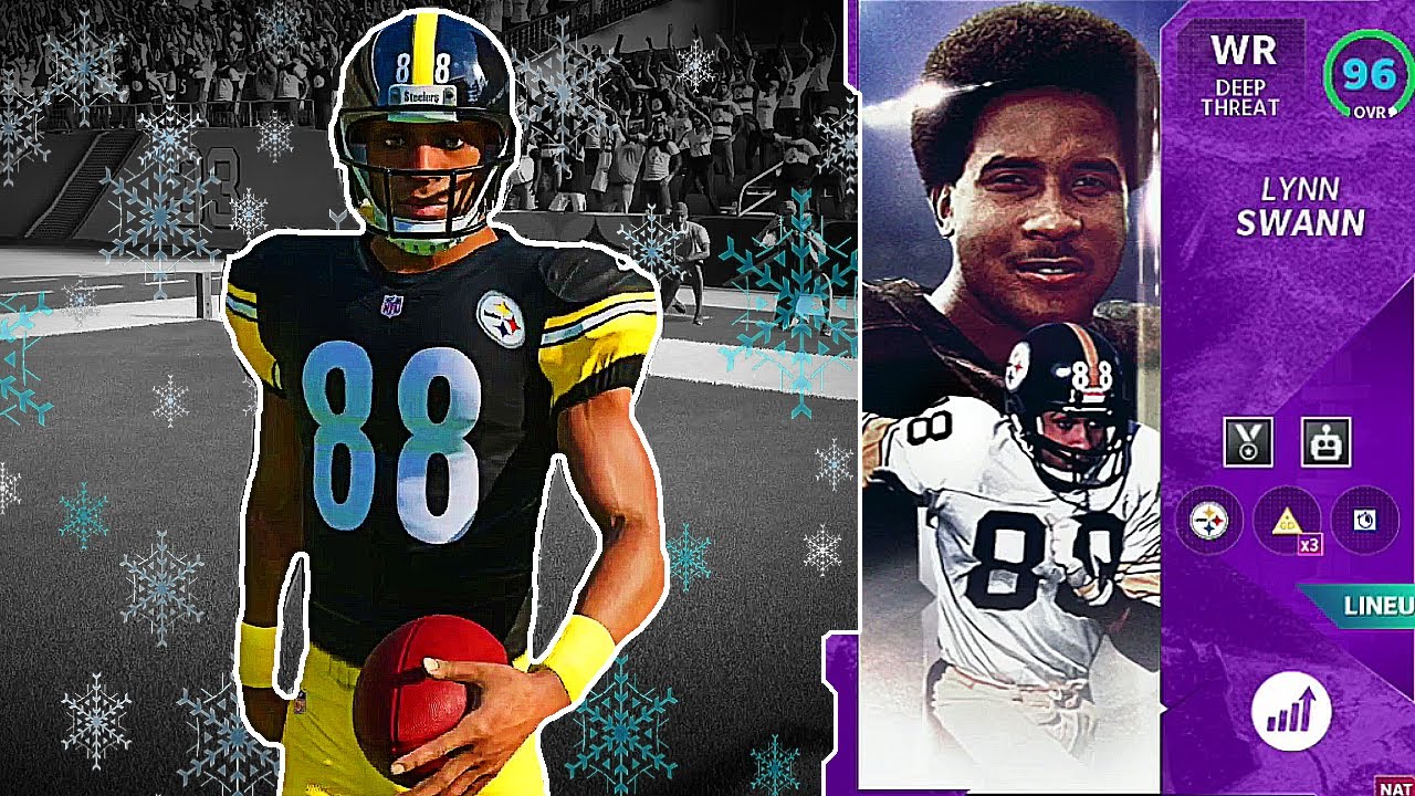 94 OVERALL LYNN SWANN GAMEPLAY! BEST WR IN MADDEN! BEST STEELERS THEME TEAM IN MADDEN 21