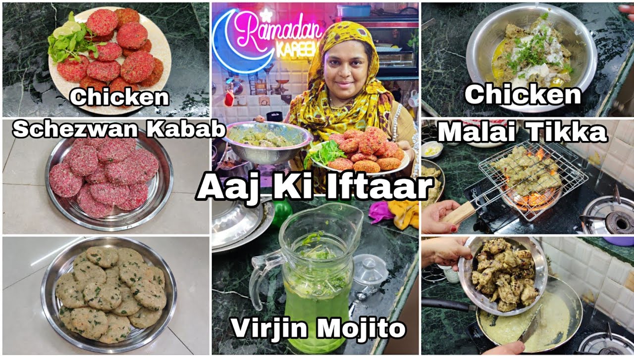 Aaj Ki Iftaar | Bawarchi Style Chicken Schezwan Kabab | Old Delhi Style Chicken Malai Tikka | Mojito