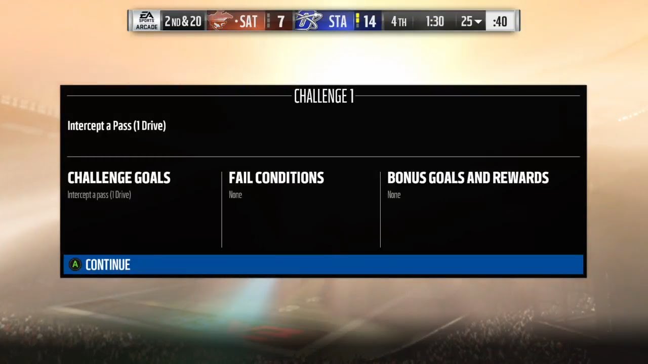 Madden 18 Week 17 Heroic Boss Battle Challenge 1 Intercept A Pass On The First Drive